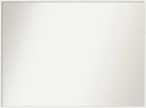 Miniatura 315 de Amanti Art Espejo de baño blanco para sobre el fregadero, 32 x 45 pulgadas, espejo de tocador rectangular blanco esbelto, marco de madera moderno