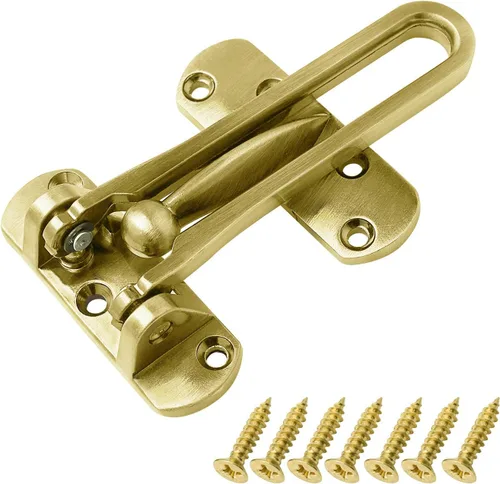 Miniatura 12 de Cerradura de refuerzo de puerta, cerradura de barra oscilante para seguridad en el hogar, cerraduras de puerta delantera para niños, aleación