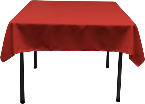 Miniatura 110 de LA Linen. Mantel cuadrado de popelina de poliéster