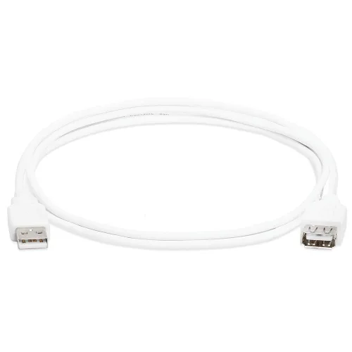 MaxLLTo - Cable alargador USB 2.0 de 6 pies, tipo A hembra a A macho, color blanco