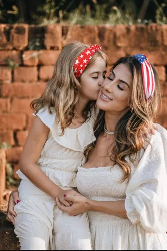 Miniatura 5 de Huachi Bandas para la cabeza con bandera americana para mujeres, anudadas, accesorios de diadema del 4 de julio para mujeres, banda patriótica
