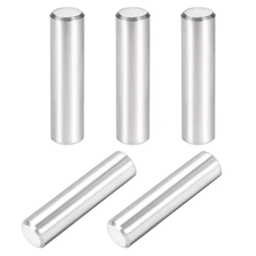 Miniatura 10 de uxcell 5 unids 0.315 in x 0.630 in pasador 304 acero inoxidable estante cilíndrico soporte pin sujetan elementos tono plata