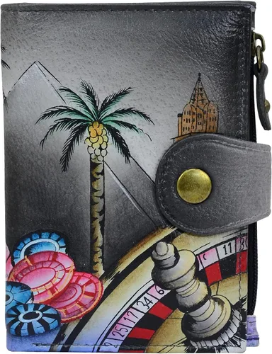 Miniatura 60 de Anna by Anuschka Cartera de mujer pintada a mano de cuero genuino para mujer