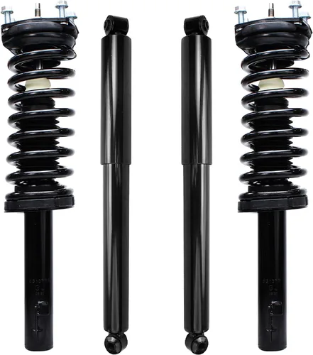 Miniatura 120 de Detroit Axle - Puntales y Amortiguadores para Chevy Traverse Buick Enclave GMC Acadia Saturn Outlook 2007-2012, 2 puntales delanteros con resorte