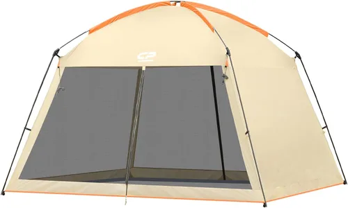 Miniatura 18 de CAMPROS CP Tienda de campaña de casa con pantalla de 10 x 10 pies, toldo con malla de pantalla de malla para patios, actividades de camping al aire