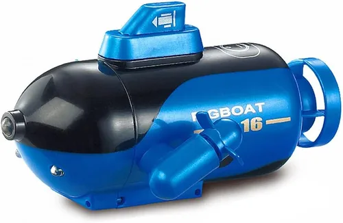 GoolRC Mini submarino de control remoto, juguete submarino RC de 4 canales de control remoto de juguete adelante/buceo, atrás/superficie, giro a la