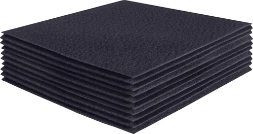 Miniatura 61 de FabricLA Hojas de fieltro acrílico para manualidades, cuadrados de fieltro precortados suaves de 4 x 4 pulgadas (3.9 in x 3.9 in), utiliza hojas