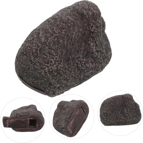 Miniatura 3 de Caja para llaves de piedra al aire libre, resistente a la intemperie, llavero de roca falsa, material duradero, jardín y almacenamiento discreto