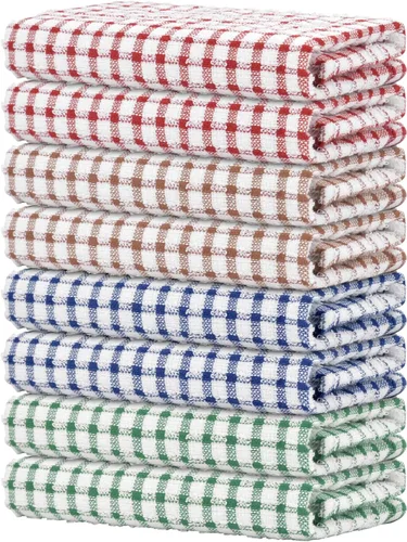 Miniatura 25 de Nialnant 8 Piezas Trapos de Cocina para Platos, 100% Algodón Suave Absorbente de Secado Rápido, Paños de Cocina para Cocina, Lavar Platos, Trapos