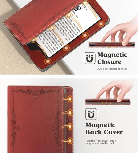 Miniatura 6 de MoKo - Funda para Kindle de 6 pulgadas (11ª generación, versión 2024/2022), Kindle (10ª generación, 2019) y Kindle (8ª generación, 2016), funda