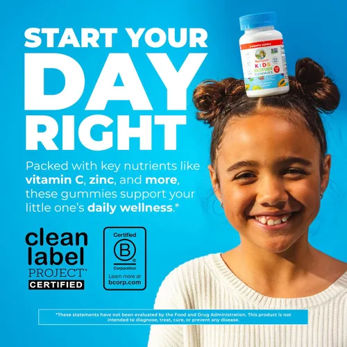 Miniatura 2 de MaryRuth Organics Vitaminas para niños Multi Sin azúcar Suministro para 2 meses Gomitas multivitamínicas para niños de 2 años en adelante