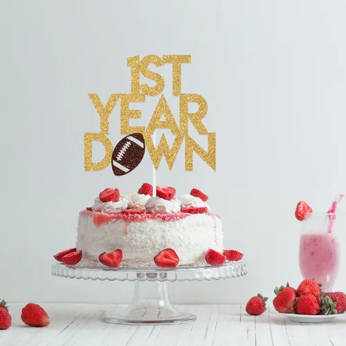 Miniatura 4 de Decoración para tartas de cumpleaños de 1er año, decoración de pastel de cumpleaños de 1er año, suministros de fiesta de primer cumpleaños
