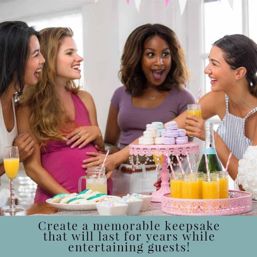 Miniatura 3 de Amanda Creation Adventure Awaits Baby Wishes Cards 20, 4 x 6 pulgadas, gran recuerdo y actividad divertida para baby showers, deseos para recuerdos