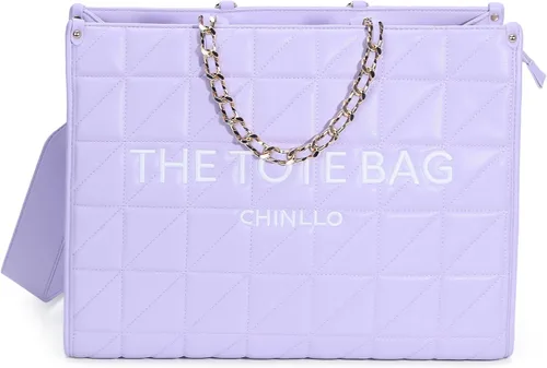 Miniatura 13 de Chinllo - Bolso de mano para mujer, bolsa satchel con asa superior y correa para el hombro