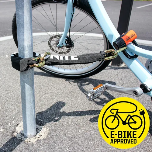 Miniatura 5 de Kryptonite New York 1275 Candado de Cadena con Anillo Cinch para Bicicleta, 2.5 Pies de Largo, Extra Resistente Anti-Robo Sold Secure Gold, Candado