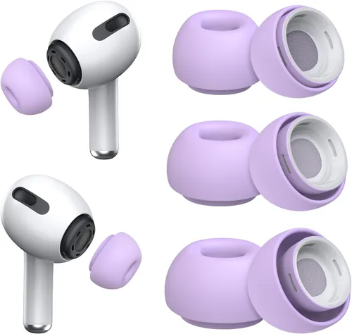 Miniatura 18 de [3 pares] Puntas de repuesto para los oídos para Airpods Pro y Airpods Pro de 2ª generación con orificio de reducción de ruido, puntas de silicona
