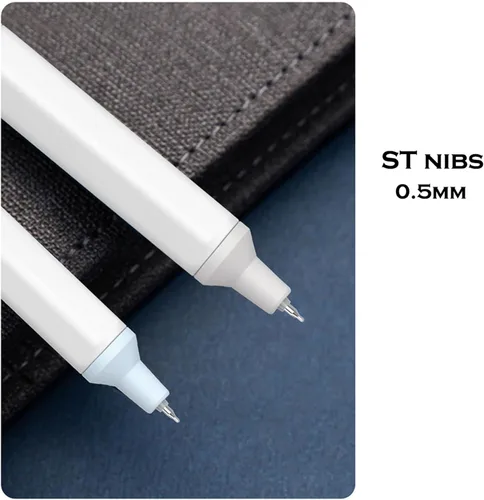 Miniatura 6 de DUNBONG Bolígrafos de gel negros, bolígrafo de tinta negra de punta fina, bolígrafo retráctil de 0.020 in (4)