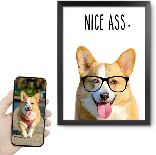 Miniatura 31 de Fotos personalizadas de mascotas en lienzo para pared Arte de baño personalizado Lindo perro gato en bañera Impresiones, divertidos animales Foto
