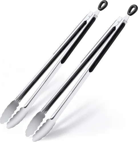 Miniatura 7 de Juego de 3 pinzas de cocina pequeñas de 7 pulgadas, pinzas de hielo de acero inoxidable, pinzas para alimentos, mini pinzas para servir aperitivos