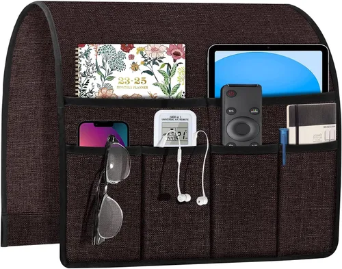Miniatura 16 de Joywell Organizador de Sillón Reclinable con 6 Bolsillos Caddy de Sillón Soporte de Control Remoto para Sofá Reposabrazos Organizador Antideslizante