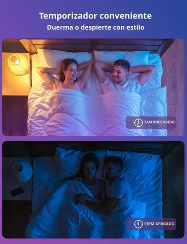 Miniatura 5 de Govee Bombillas inteligentes, bombilla que cambia de color, funciona con Alexa y Google Assistant, 16 millones de colores RGBWW, bombillas LED WiFi