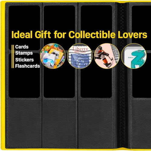 Miniatura 2 de Carpeta de tarjetas coleccionables de 9 bolsillos, carpeta de colección deportiva de alta calidad, libro de tarjetas con fundas de carga lateral