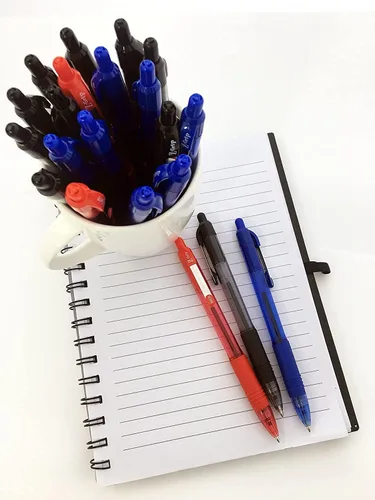 Miniatura 4 de Zebra Pen Z-Grip - Bolígrafo retráctil, punta fina de 0.028 in, 14 bolígrafos de tinta negra y 14 azules, paquete de 28