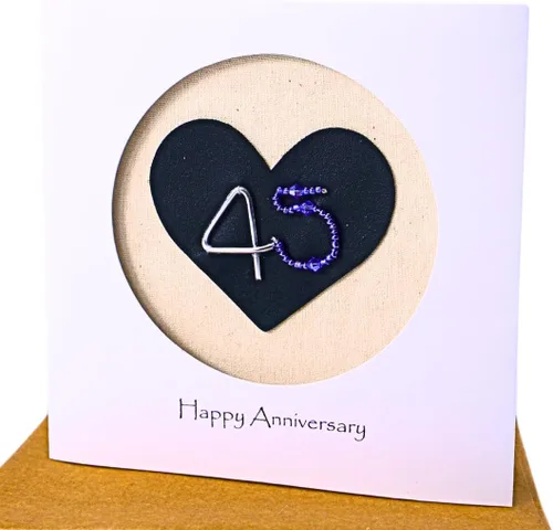 Miniatura 12 de Camellia Bees Tarjeta de aniversario de boda del primer año para ella él, tarjeta de aniversario hecha a mano para esposa, marido, pareja (1st)