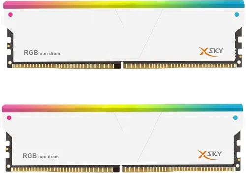 V-Color Manta XSky DDR5 RGB - Solución de llenado - 2 módulos - 0 GB de RAM - Compatible con Intel/AMD - Blanco con barra de luz (blanco)