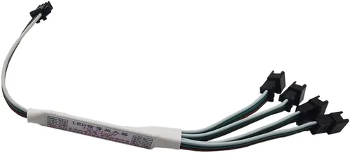 WS2812B WS2811 16703 SK6812 WS2814 etc 3 pin RGB IC TTL amplificador 1 a 4 soporte 3 pin direccionable tira de LED, cadena de hadas, matriz LED,
