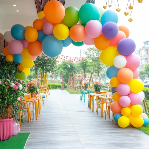 Miniatura 7 de RUBFAC Globos amarillos de diferentes tamaños, 105 piezas de 5/10/12/18 pulgadas, kit de guirnalda de globos amarillos para bodas, baby shower