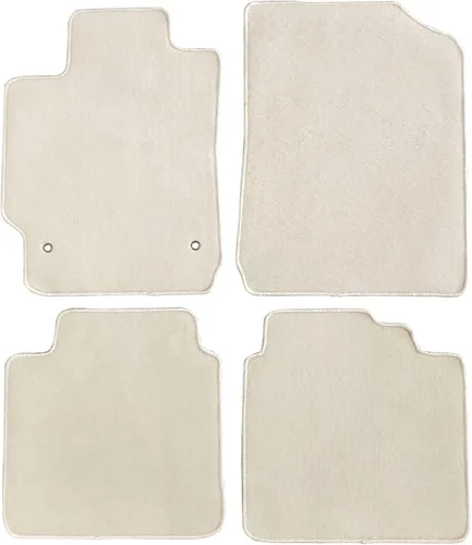 IKON MOTORSPORTS, Alfombrillas compatibles con Toyota Camry 2007-2011, alfombra de nailon beige delantera y trasera, juego de 4 piezas, 2008 2009