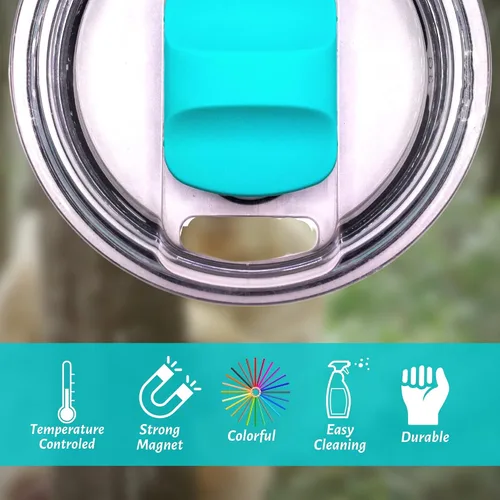 Miniatura 5 de Reemplazo deslizante magnético para vasos Yeti Paquete de 3 deslizadores magnéticos de tapa, compatibles con vasos Yeti de 10, 16, 20, 26 y 30