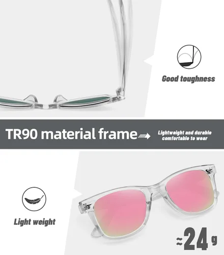 Miniatura 121 de MEETSUN Polarized Sunglasses for Women Men Classic Retro Square Frame Driving Sun Glasses UV Protection
