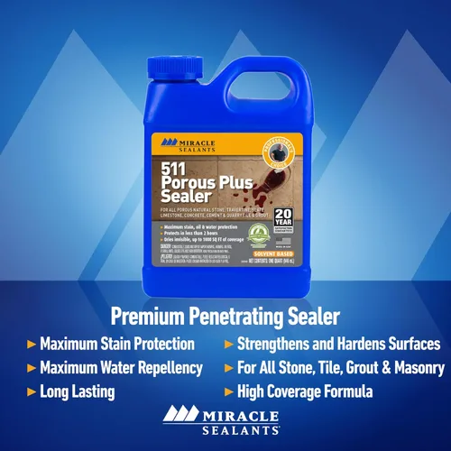 Miniatura 2 de Miracle Sealants 511 Porous Plus - Sellador penetrante prémium para encimeras, piedras y azulejos, paquete de 4