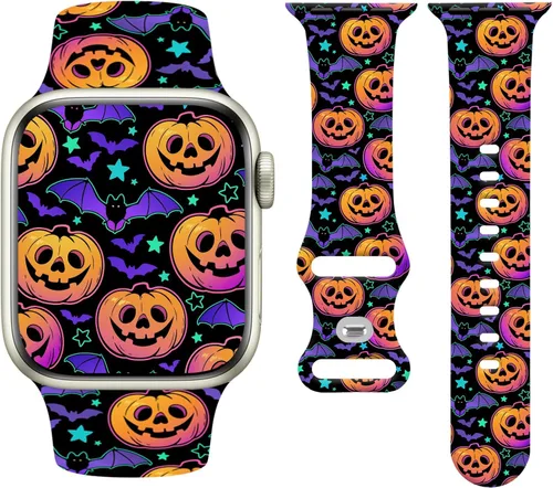 Miniatura 21 de Holiday Watchband Compatible with Apple Watch 38mm 40mm 41mm 42mm 44mm 45mm 49mm Women Men,Soft Silicone Cute Sport Strap for Apple Watch Ultra