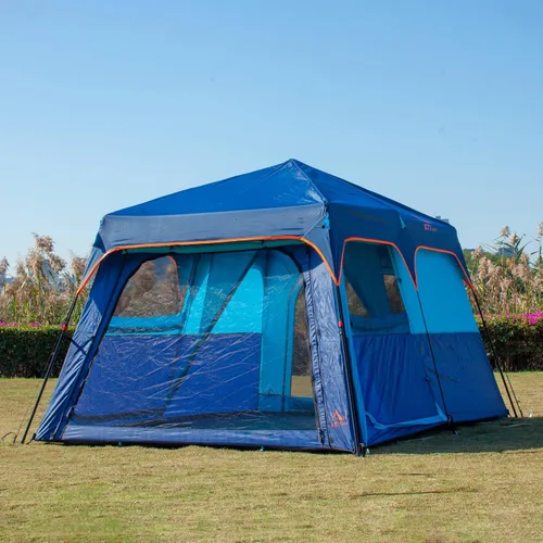 Miniatura 2 de KTT Extra Large Tent 8-10-12-14 Person(A),Family Cabin Tents,2 Rooms,3 Doors and 3 Windows with Mesh,Straight Wall,Waterproof,Double Layer,Big Tent