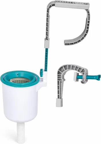 Bestway Flowclear - Desnatador automático de superficie de piscina para montar en la pared para piscinas sobre el suelo con bombas de filtro de 530