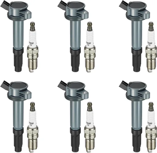 Miniatura 50 de BDFHYK Paquete de bobinas de encendido UF-735 y bujías de iridio SP539 compatibles con Fusion 1.5L L4 2014-2020 Escape 1.5L L4 2017-2019 DS7Z12029A