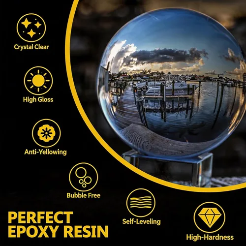 Miniatura 6 de Epoxy Resin Kit 1 Gallon,High Gloss, Food Safe & UV Resistant Best for DIY, Art, River Table, Wood, Flower, Mold Casting - for Beginners & Pros,1:1