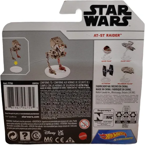 Miniatura 2 de Hot Wheels Star Wars Starships Mandalorian at-ST Raider