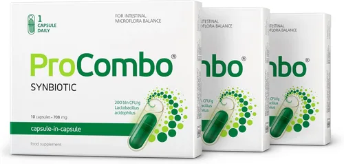 Miniatura 12 de ProCombo - El simbiótico inteligente con entrega dirigida de las buenas bacterias. Fórmula de cápsula doble y líquido para resultados rápidos. 1