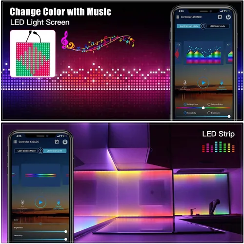 Miniatura 3 de Luz LED Pixel WiFi Bluetooth IR Remote Combine Controller para WS2812B WS2811 SK6812 direccionable RGBIC Music Sync App Control Box Tira programable