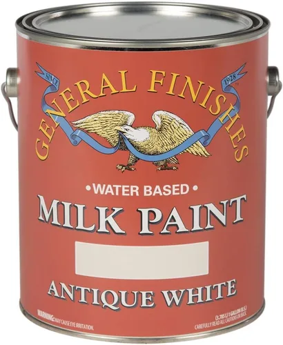 Miniatura 14 de General Finishes Pintura de leche a base de agua, 1 cuarto de galón, lino