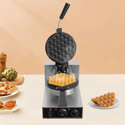Miniatura 3 de Máquina eléctrica para hacer gofres de 1300 W, máquina eléctrica de doble cabezal para gofres de 122-572 ℉ para uso doméstico y comercial