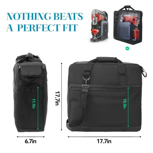 Miniatura 3 de Bolsa de transporte para máquina Ninja Slushie FS301 y FS300 y FS305, funda de almacenamiento acolchada de viaje de apertura lateral, protector