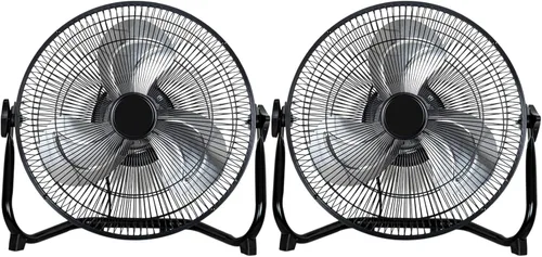 Miniatura 10 de BILT HARD Ventilador de piso de alta velocidad de 4600 CFM de 20 pulgadas, ventilador de metal resistente de 3 velocidades con sistema de montaje