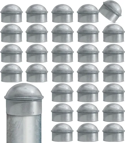 Miniatura 13 de VIVIDA Tapas de poste de enlace de cadena de 4 pulgadas, tapas de poste de valla galvanizadas, para tubo de 4 pulgadas de diámetro exterior, piezas