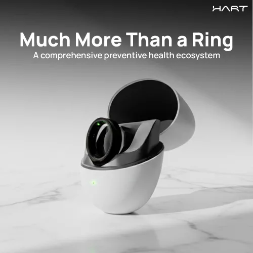 Miniatura 3 de HART X2 Smart Ring Rastreador de fitness unisex Seguimiento de sueño, recuperación, estrés, entrenamiento, calorías y seguimiento de recursos