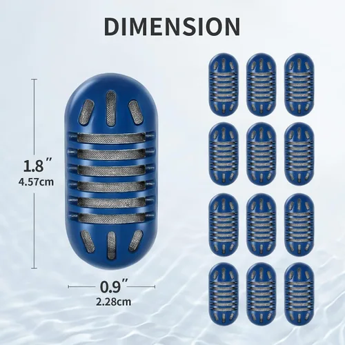 Miniatura 7 de Paquete de 12 cartuchos de desmineralización para humidificador compatible con HoMedics Total-Comfort, tabletas de desmineralización y filtro
